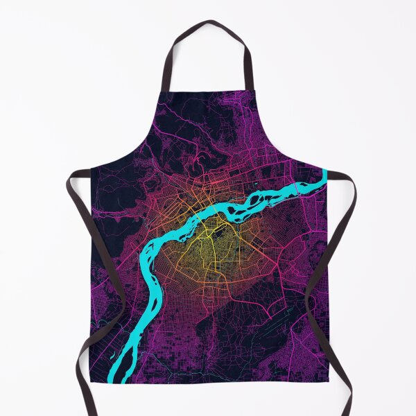 Item preview, Bamako City Map of Mali - Neon designed and sold by deMAP.