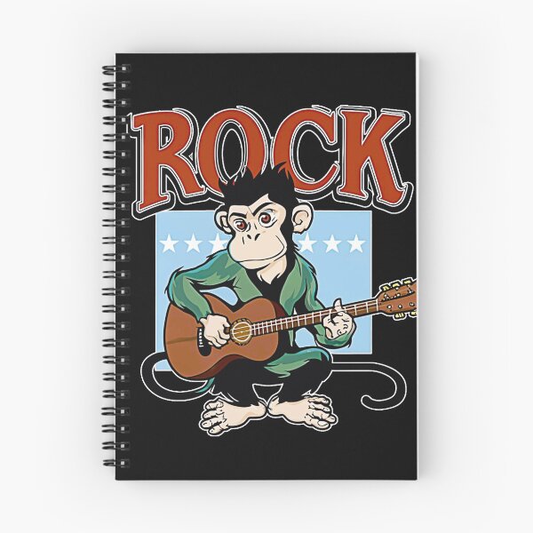 Item preview, rocker monkey designed and sold by NotesForMusic.