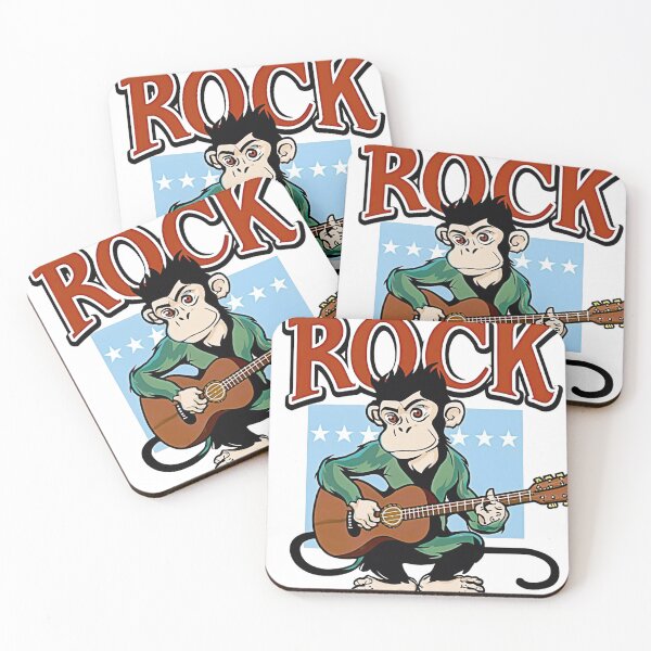 Item preview, rocker monkey designed and sold by NotesForMusic.