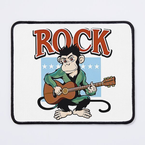Item preview, rocker monkey designed and sold by NotesForMusic.