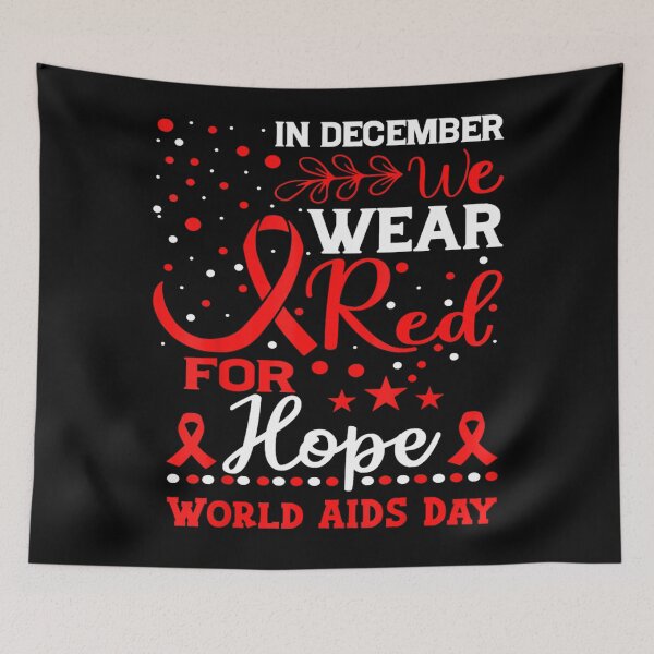 Item preview, In December We Wear Red For World HIV Aids Day Red Ribbon For Hope designed and sold by EagmianPheolea.