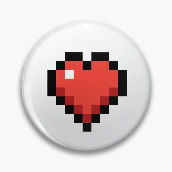 Item preview, Pixelated heart designed and sold by ellarosecreates.