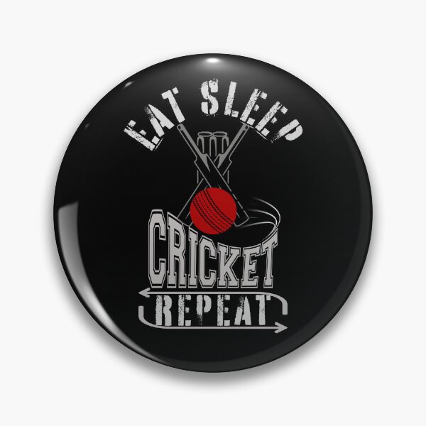 Item preview, Eat Sleep Cricket Repeat designed and sold by my-green-gecko.
