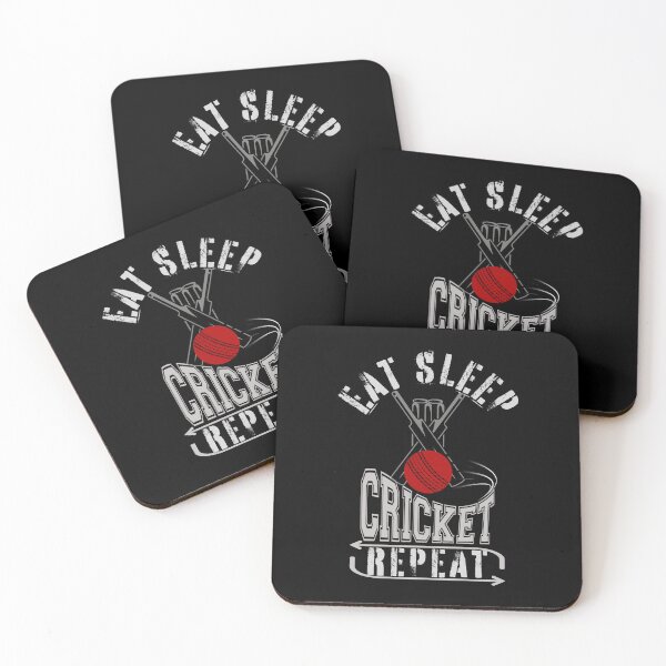 Item preview, Eat Sleep Cricket Repeat designed and sold by my-green-gecko.