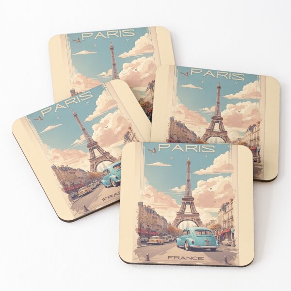 Item preview, Vintage Paris Poster: Timeless Elegance of Parisian Romance designed and sold by Ceemko's Vintage Corner.