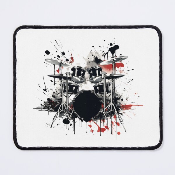 Item preview, Rhythmic Fusion: Unique Drum Kit Design for Drummers designed and sold by Pixelperfect1.