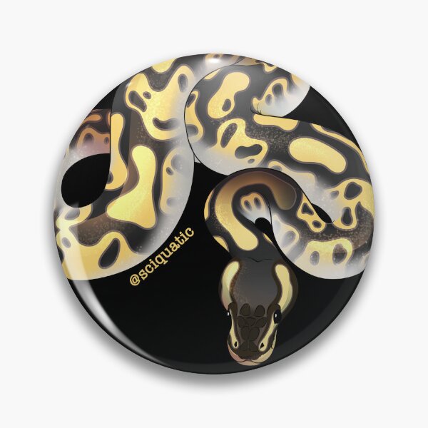 Item preview, Yellow Mojave Ball Python illustration by @Sciquatic designed and sold by Sciquatic-Arts.
