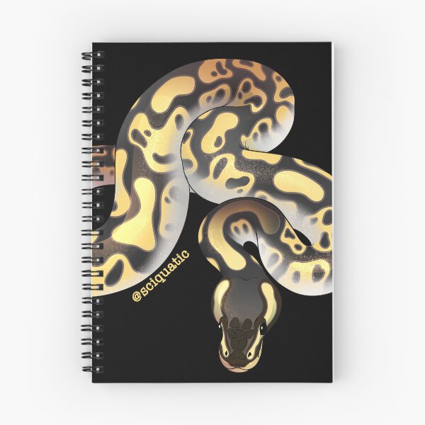 Item preview, Yellow Mojave Ball Python illustration by @Sciquatic designed and sold by Sciquatic-Arts.
