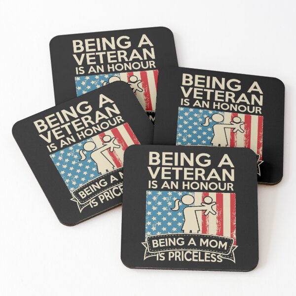 Item preview, Being a veteran is an honor being a mom is priceless designed and sold by rynnzz.