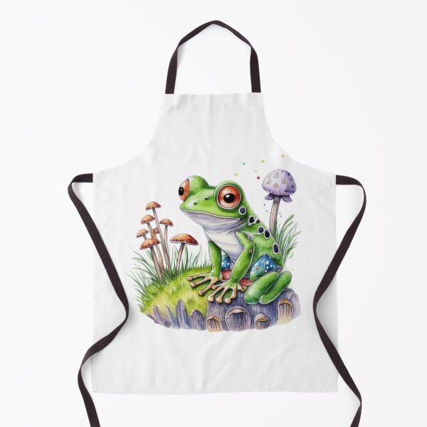 Item preview, Frog on mushroom" cute  Frog pose  designed and sold by Obinne.