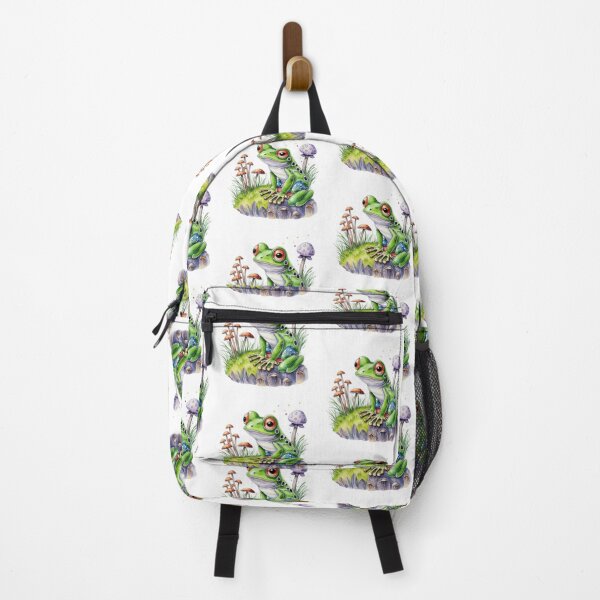 Item preview, Frog on mushroom" cute  Frog pose  designed and sold by Obinne.