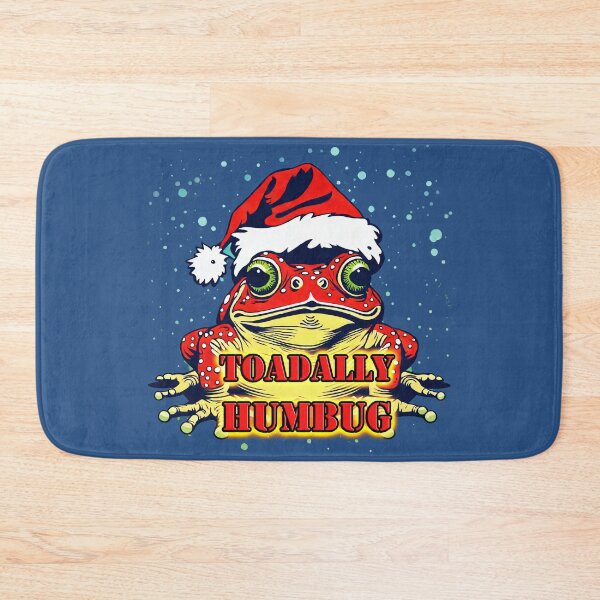 Item preview, TOADALLY HUMBUG - Festive Bah! Humbug Toad in a Santa Hat designed and sold by leyfinder.