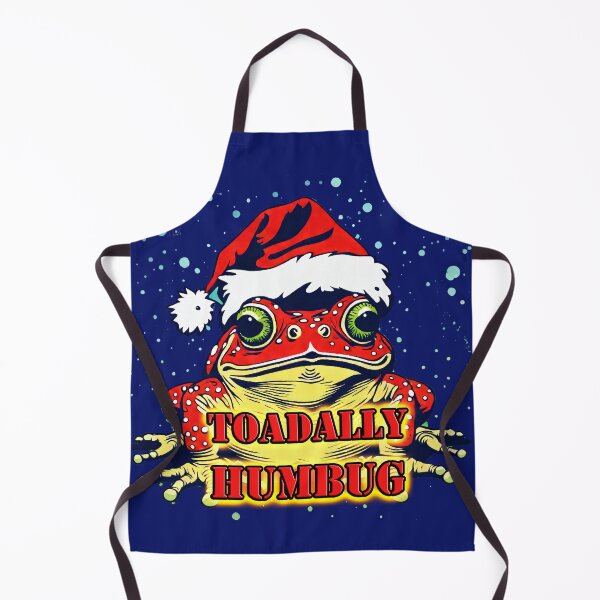 Item preview, TOADALLY HUMBUG - Festive Bah! Humbug Toad in a Santa Hat designed and sold by leyfinder.