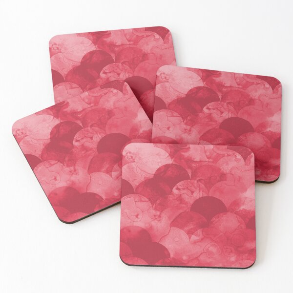 Item preview, Scallops/Mermaid Scales Red Multi Product Styles designed and sold by sarahp77.