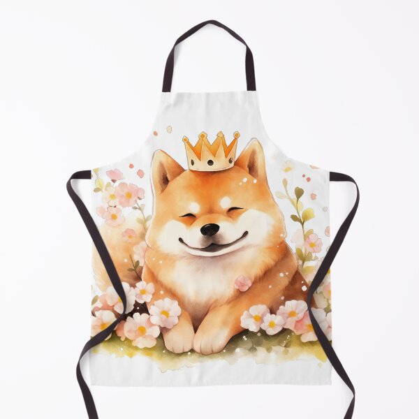 Item preview, Cute Shiba Inu Amongst a Floral Symphony designed and sold by LittleLuvies.