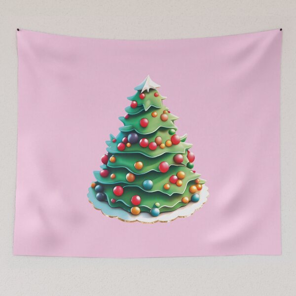 Item preview, Merry Christmas | Christmas Tree Cake  designed and sold by StarryHeavens.