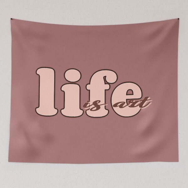 Item preview, Life is art (red/pink) designed and sold by Sinmara12.