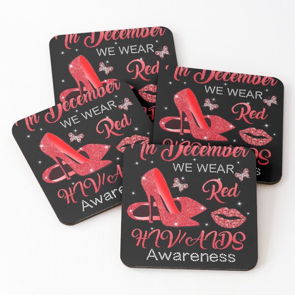 Item preview, In December We Wear Red High Heels Shoes HIVAIDS Awareness designed and sold by EagmianPheolea.