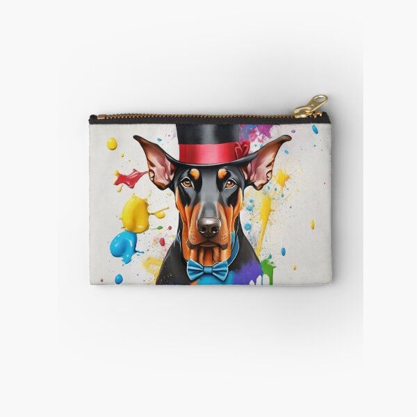Item preview, Doberman Dog Portrait With Top Hat designed and sold by Wolfheartart.
