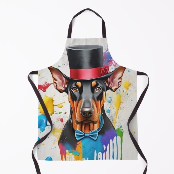 Item preview, Doberman Dog Portrait With Top Hat designed and sold by Wolfheartart.
