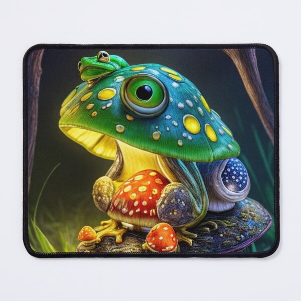 Item preview, Copy of Frog on mushroom" cute  Frog pose  designed and sold by Obinne.