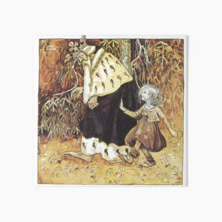 Item preview, Linda Gold and the Old King - John Bauer designed and sold by forgottenbeauty.