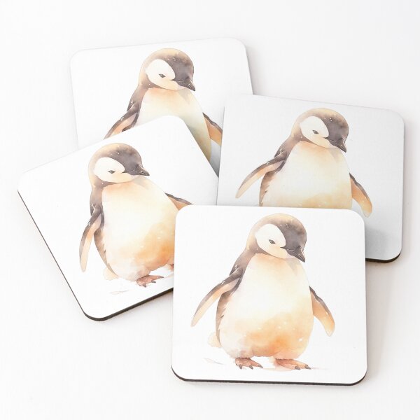 Item preview, Watercolor Penguin in a Winter Wonderland designed and sold by LittleLuvies.