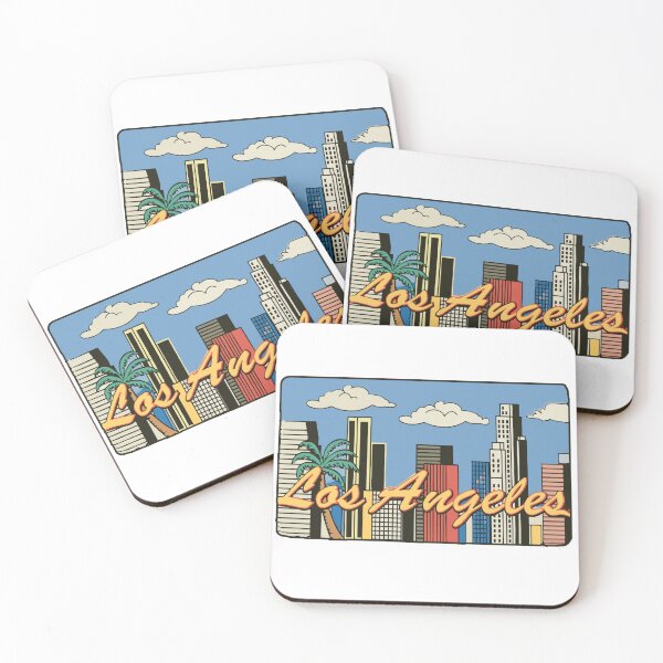 Item preview, Retro Los Angeles Skyline designed and sold by Decal Mania.