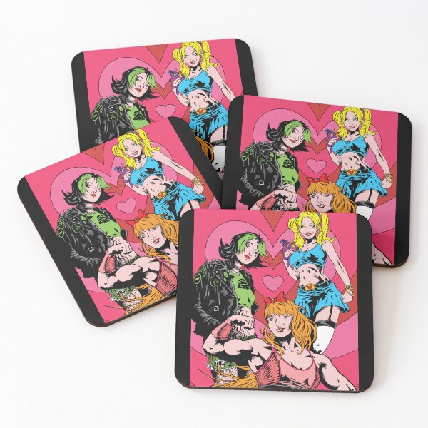 Item preview, Powerpuff Girls women goth emo girl girls cheerleader pin up muscle mommy buff 90s cartoons designed and sold by JonathanGrimm.