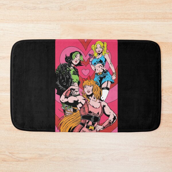 Item preview, Powerpuff Girls women goth emo girl girls cheerleader pin up muscle mommy buff 90s cartoons designed and sold by JonathanGrimm.