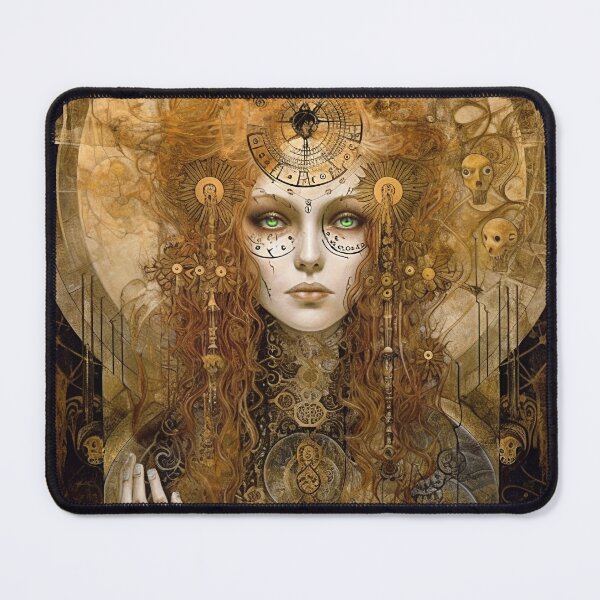 Item preview, Steampunk Fantasy Girl, Gears, Gizmos, Gadget Print designed and sold by Art.Fusion.Studio.