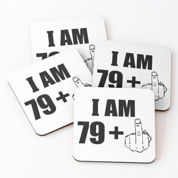 Item preview, 80th Grandpa Birthday I Am 79 + 1 plus Middle Finger  designed and sold by fomodesigns.
