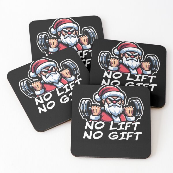 Item preview, Fitness Santa - No Lift No Gift - Funny Christmas Design - Santa Deadlift Gym Xmas designed and sold by SRZT.