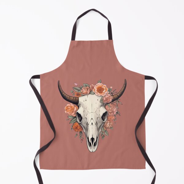 Item preview, Peachy Boho Cow Skull Floral and Greenery designed and sold by meganohm.