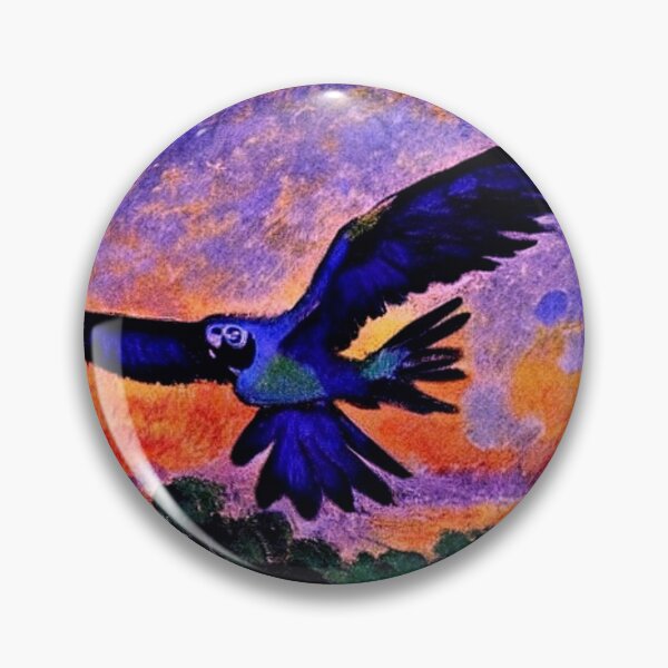 Item preview, Blue Macaw at sunset designed and sold by George Hutton Hunter.