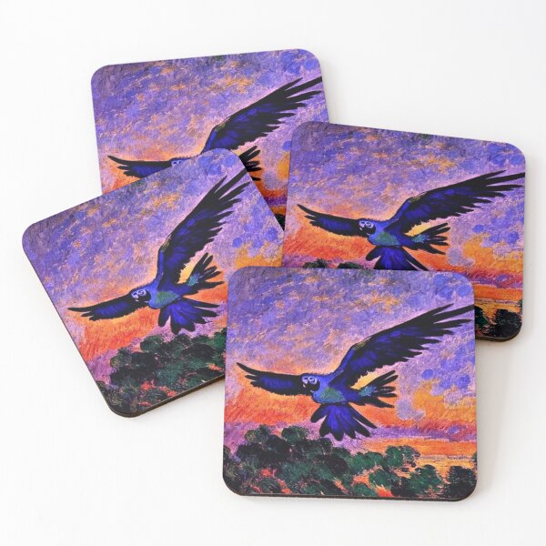 Item preview, Blue Macaw at sunset designed and sold by George Hutton Hunter.