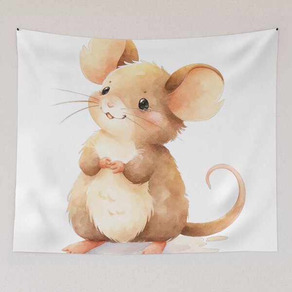Item preview, Adorable Mouse Radiating Pure Delight designed and sold by LittleLuvies.