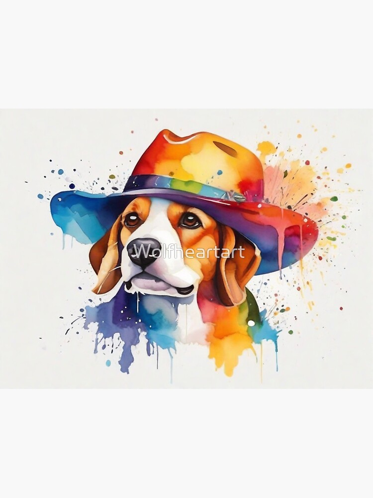 dessin de chien de cowboy