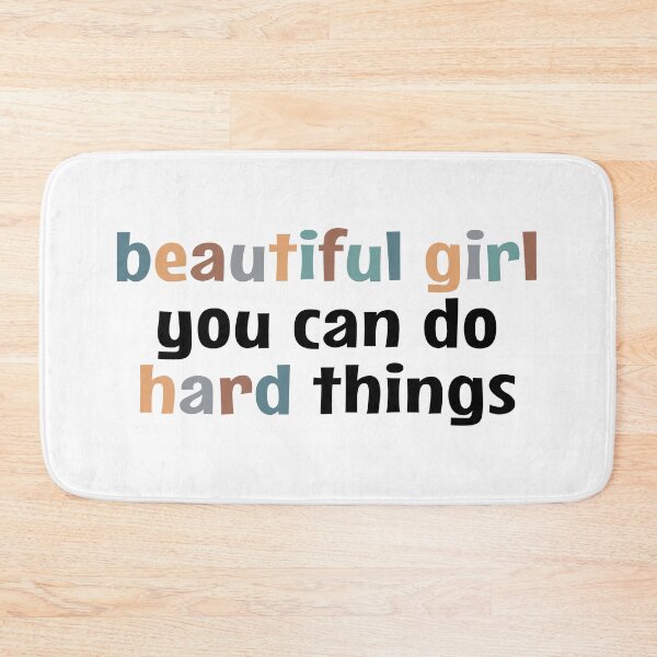 Item preview, Beautiful girl, you can do hard things  designed and sold by MOONINSPIRATION.
