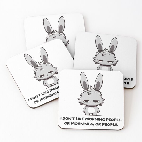 Item preview, Grumpy Morning Bunny designed and sold by RuyaFab.