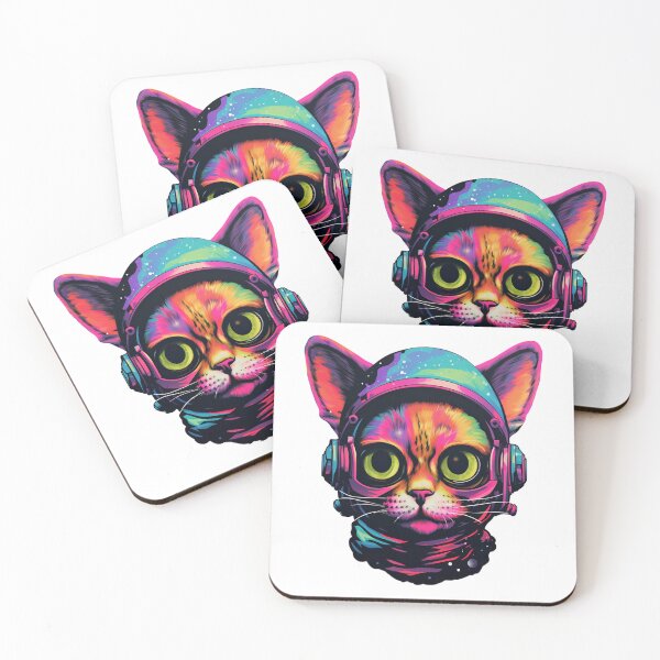 Item preview, Colorful Space Cat designed and sold by ReverseBleach.