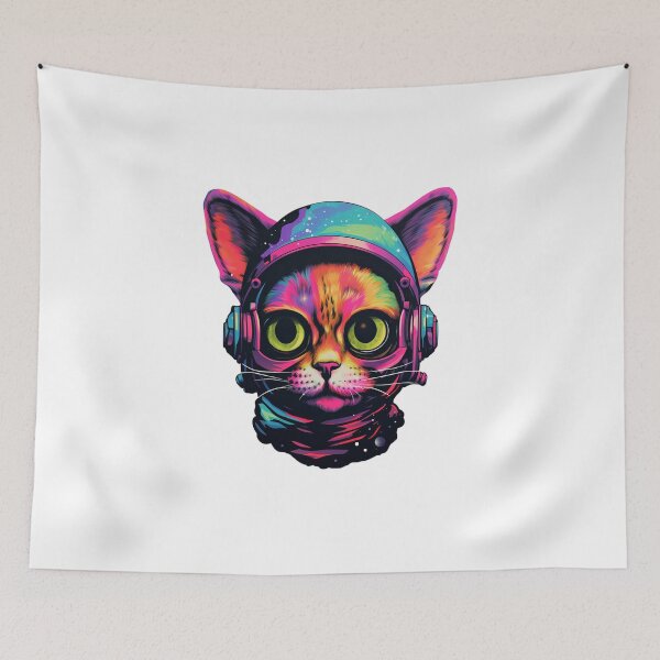 Item preview, Colorful Space Cat designed and sold by ReverseBleach.