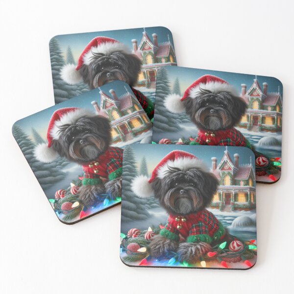Item preview, Christmas Affenpinscher In A Winter Wonderland designed and sold by ZenEverAI.