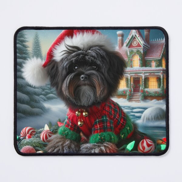 Item preview, Christmas Affenpinscher In A Winter Wonderland designed and sold by ZenEverAI.