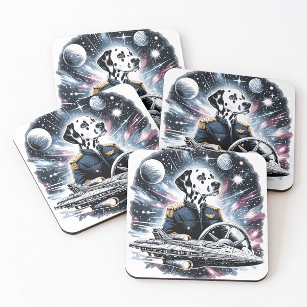 Item preview, Dalmantines as spaceship captains designed and sold by LongIslandDesgn.