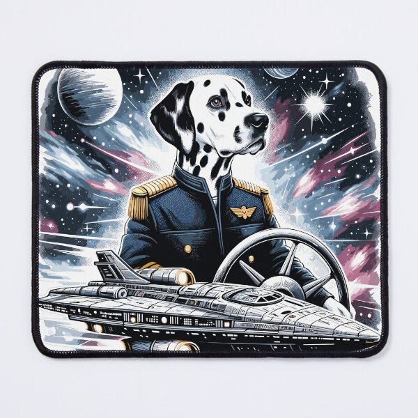Item preview, Dalmantines as spaceship captains designed and sold by LongIslandDesgn.