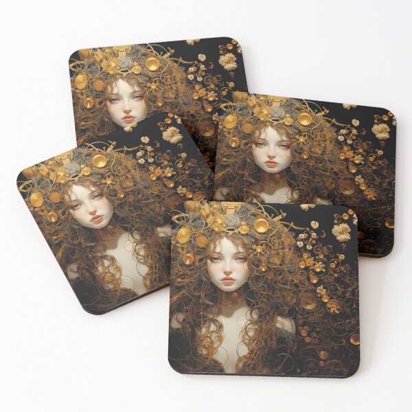 Item preview, Golden Reverie: A Steampunk Fantasy Portrait designed and sold by Loveanddraw.