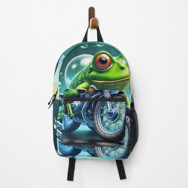 Item preview, Frog funny toad on bike " cute  Frog pose  designed and sold by Obinne.