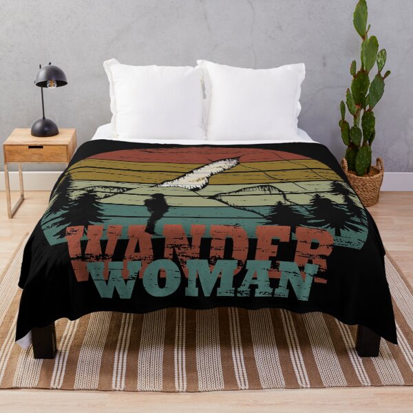 Item preview, Wander woman vintage camping hiking fishing climbing girl designed and sold by Alexaltay.
