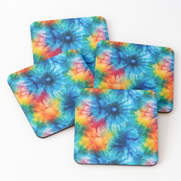 Item preview, Blue, green, red and yellow Tie Dye, Colorful retro designed and sold by Lumia Creations.